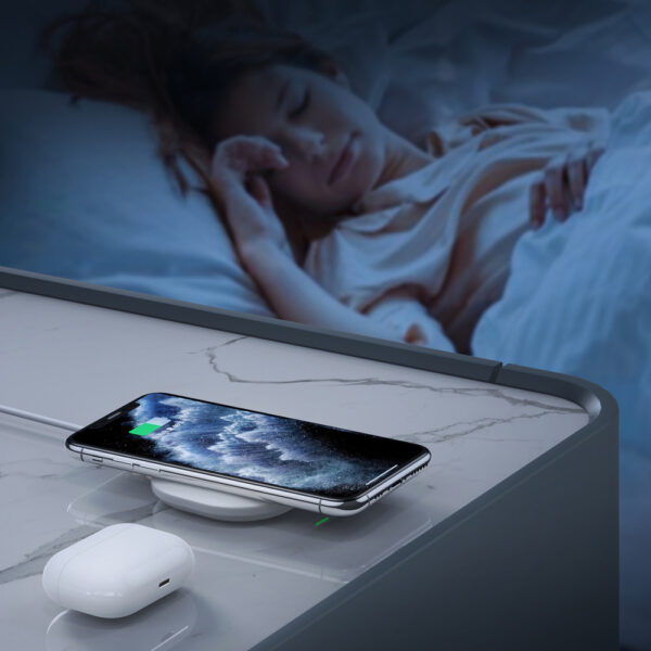 Ładowarka bezprzewodowa Qi 15W + kabel USB - USB Typ C 1m biały 3 1016639 4 ladowarka bezprzewodowa15w kabel u choetech hurtownia sklep