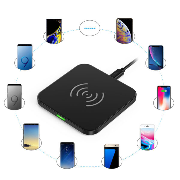 Ładowarka bezprzewodowa Qi telefon słuchawki ładowarka sieciowa EU kabel USB - microUSB 1.2m ZESTAW biały 6 1016641 7 ladowarka bezprzewodowatelefon sluch choetech hurtownia sklep
