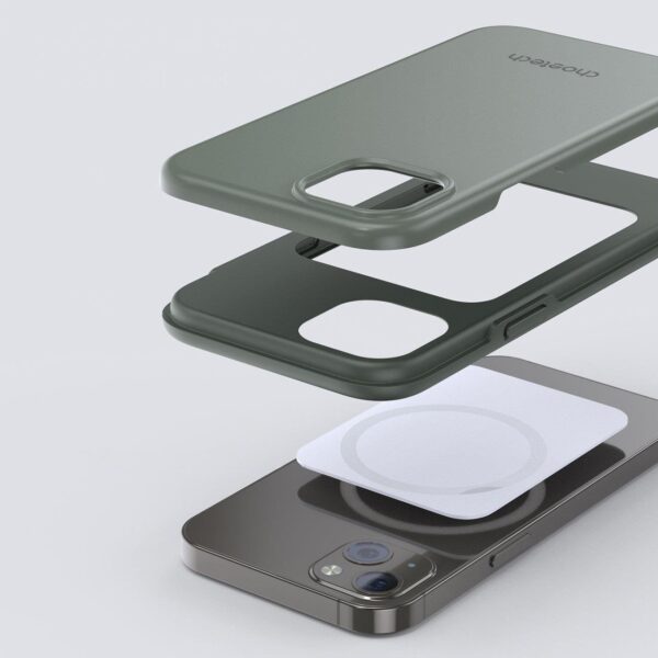 Etui do iPhone 13 MFM Anti-drop case zielony 6 1016671 7 etui do iphone 13 mfm anti drop case zie choetech hurtownia sklep