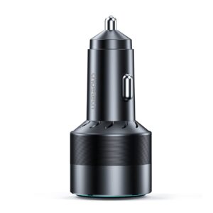 Szybka ładowarka samochodowa 130W 2xUSB-C + USB-A czarny - obrazek 2