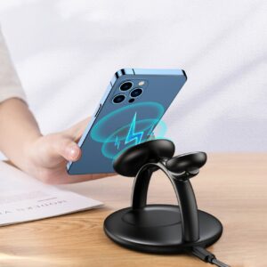 Indukcyjna stacja ładująca do iPhone AirPods Pro Apple Watch 3w1 czarny 13 Indukcyjna stacja ładująca do iPhone AirPods Pro Apple Watch 3w1 czarny - obrazek 3