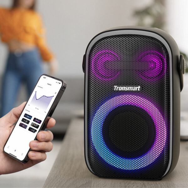 Głośnik bezprzewodowy Bluetooth 60W Halo 100 czarny 7 1016716 8 glosnik bezprzewodowy bluetooth 60w halo tronsmart hurtownia sklep