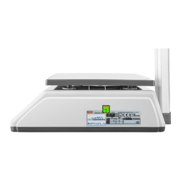 Waga sklepowa cenowa zalegalizowana EGE-LED TEM RS232 6kg / 2g 1 10200008 4