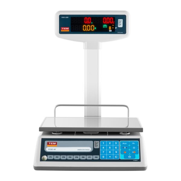 Waga sklepowa cenowa zalegalizowana EGE-LED TEM RS232 3kg / 1g 3 10200009 3