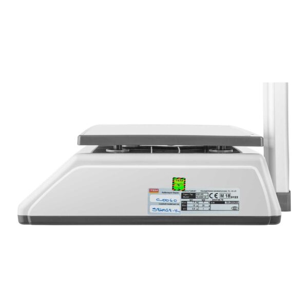 Waga sklepowa cenowa zalegalizowana EGE-LED TEM RS232 3kg / 1g 4 10200009 4