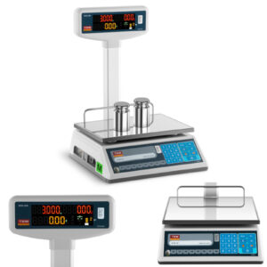 Waga sklepowa cenowa zalegalizowana EGE-LED TEM RS232 3kg / 1g 7 Waga sklepowa cenowa zalegalizowana EGE-LED TEM RS232 3kg / 1g - obrazek 1