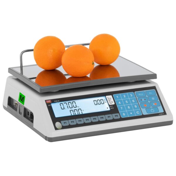Waga sklepowa handlowa 15 kg / 5 g LCD M LEGALIZACJA 3 10200030 3