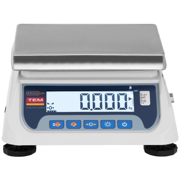 Waga stołowa 2 platformy interfejs RS232 3 kg / 1 g LCD M LEGALIZACJA 2 10200040 2