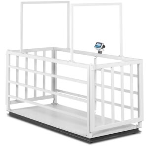Waga weterynaryjna platformowa inwentarzowa z klatką dla zwierząt 1500/0.5 kg 110x240 cm LCD 6 Waga weterynaryjna platformowa inwentarzowa z klatką dla zwierząt 1500/0.5 kg 110x240 cm LCD - obrazek 2