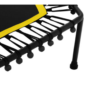 Trampolina fitness do ćwiczeń z regulowanym uchwytem 124 cm czarno-żółta 7 Trampolina fitness do ćwiczeń z regulowanym uchwytem 124 cm czarno-żółta - obrazek 3