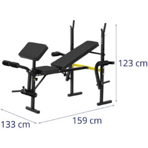 Ławka ławeczka treningowa pod sztangę z modlitewnikiem regulowana do 100 kg 11 Ławka ławeczka treningowa pod sztangę z modlitewnikiem regulowana do 100 kg - obrazek 6