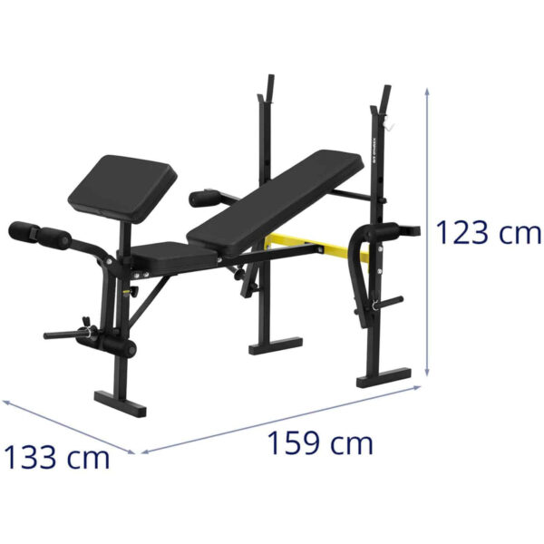 Ławka ławeczka treningowa pod sztangę z modlitewnikiem regulowana do 100 kg 5 10230247 5