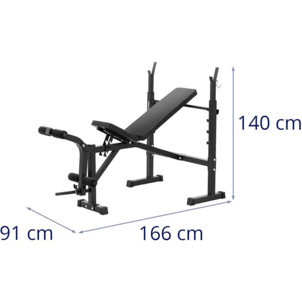 Ławka ławeczka treningowa pod sztangę regulowana do 100 kg 5 10230248 5