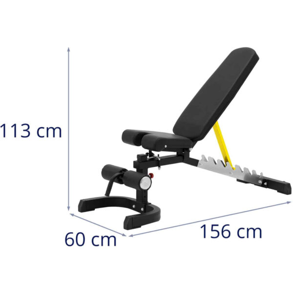 Ławka ławeczka treningowa skośna regulowana do ćwiczeń do 150 kg 6 10230252 6
