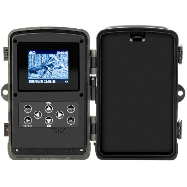 Fotopułapka kamera leśna z czujnikiem ruchu 8MP F-HD 20m IR LED USB 1 10240003 1