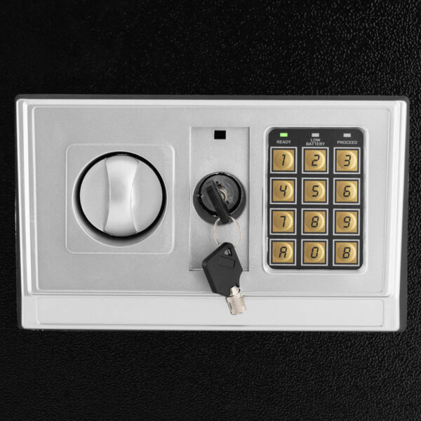 Sejf elektroniczny domowy biurowy z zamkiem szyfrowym stalowy 35x34.5x50 cm 1 10240072 1