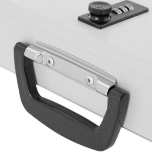 Sejf kasetka metalowa na dokumenty z zamkiem szyfrowym 355 x 255 x 70 mm DIN A6 10 Sejf kasetka metalowa na dokumenty z zamkiem szyfrowym 355 x 255 x 70 mm DIN A6 - obrazek 5