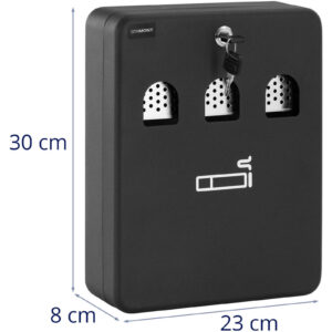 Popielniczka ścienna z wyjmowanym pojemnikiem zamykana na klucz 30 x 23 x 8 cm 11 Popielniczka ścienna z wyjmowanym pojemnikiem zamykana na klucz 30 x 23 x 8 cm - obrazek 6