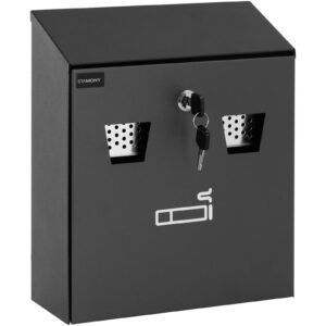 Popielniczka ścienna z wyjmowanym pojemnikiem zamykana na klucz 26 x 25 x 9 cm 7 Popielniczka ścienna z wyjmowanym pojemnikiem zamykana na klucz 26 x 25 x 9 cm - obrazek 2