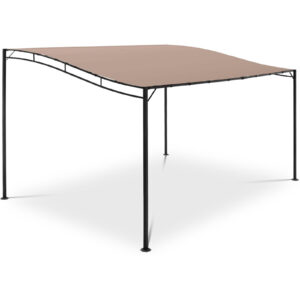 Zadaszenie ogrodowe altana wolnostojąca 4 x 3 x 2.5 m beżowa 7 Zadaszenie ogrodowe altana wolnostojąca 4 x 3 x 2.5 m beżowa - obrazek 2