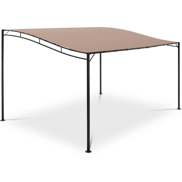 Zadaszenie ogrodowe altana wolnostojąca 4 x 3 x 2.5 m beżowa 1 10250057 1