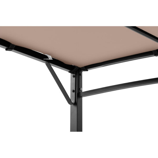 Zadaszenie ogrodowe altana wolnostojąca 4 x 3 x 2.5 m beżowa 4 10250057 4