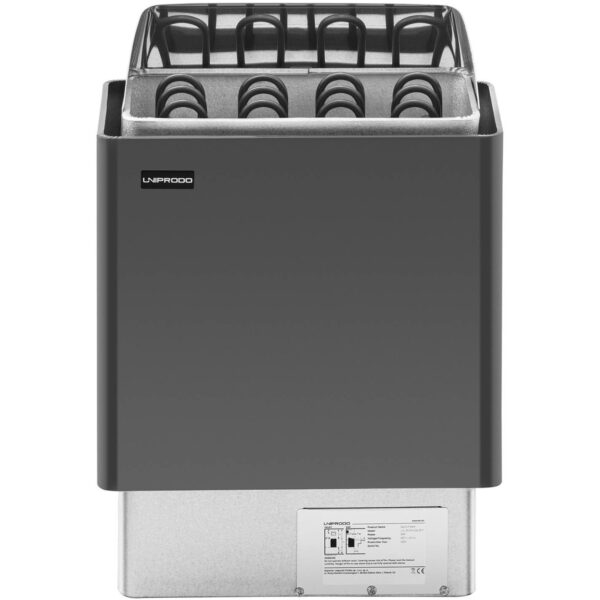 Piec do sauny elektryczny 5-9 m3 do 110C 400 V 6 kW czarno-srebrny 5 10250221 5