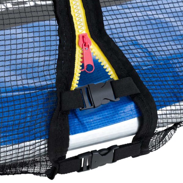 Trampolina ogrodowa z siatką i osłoną na sprężyny śr. 240 cm do 100 kg 1 10250376 1