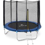 10250376 trampolina ogrodowa z siatka i oslona na sprezyny sr 240 cm do 100 kg hurtownia sklep dystrybutor