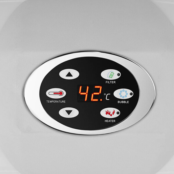 Jacuzzi ogrodowe dmuchane z masażem 6 osobowe 42C 900 l beżowo-białe 5 10250468 5