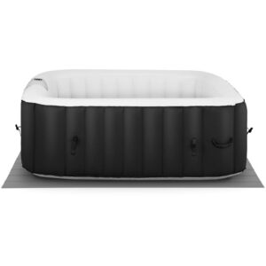 Jacuzzi ogrodowe dmuchane z masażem 4 osobowe 42C 600 l czarno-białe 9 Jacuzzi ogrodowe dmuchane z masażem 4 osobowe 42C 600 l czarno-białe - obrazek 2