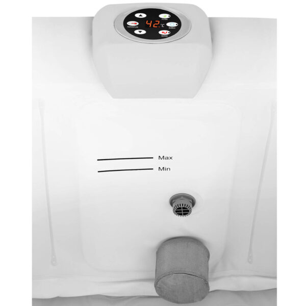 Jacuzzi ogrodowe dmuchane z masażem 4 osobowe 42C 600 l czarno-białe 3 10250469 3