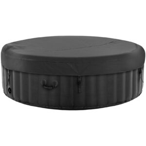 Jacuzzi ogrodowe dmuchane z masażem 6 osobowe 42C 1000 l czarne 11 Jacuzzi ogrodowe dmuchane z masażem 6 osobowe 42C 1000 l czarne - obrazek 3