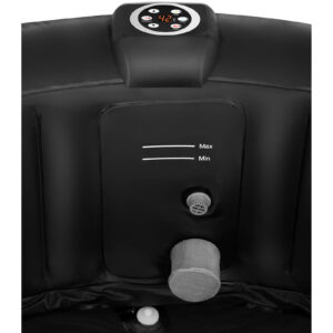 Jacuzzi ogrodowe dmuchane z masażem 6 osobowe 42C 1000 l czarne 12 Jacuzzi ogrodowe dmuchane z masażem 6 osobowe 42C 1000 l czarne - obrazek 4