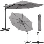10250522 parasol ogrodowy na wysiegniku bocznym uchylny okragly sr 300 cm ciemnoszary ean 4062859088116 hurtownia sklep