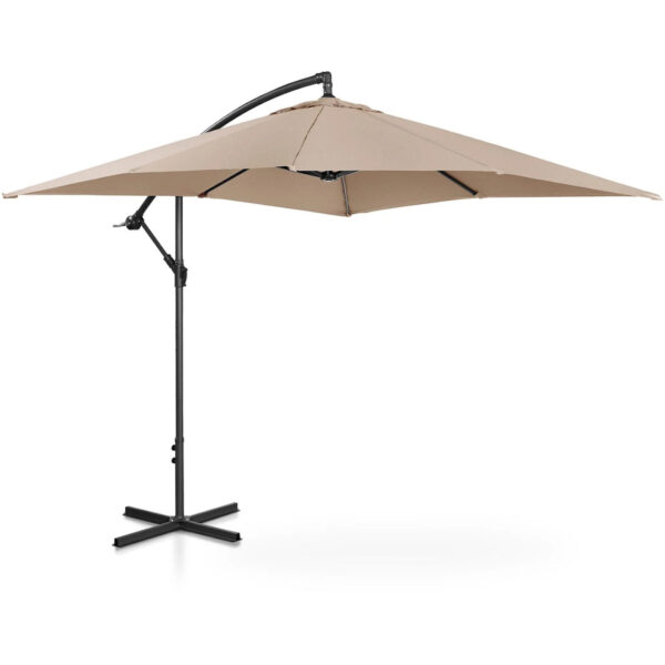 Parasol ogrodowy na wysięgniku kwadratowy 250 x 250 cm kremowy 4 10250524 2