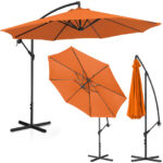 10250530 parasol ogrodowy na wysiegniku okragly uchylny sr 300 cm pomaranczowy ean 4062859088192 hurtownia sklep