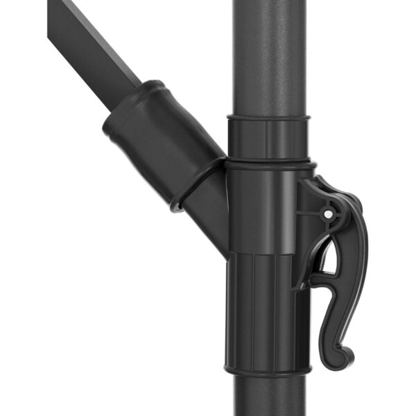 Parasol ogrodowy na wysięgniku okrągły uchylny śr. 300 cm szarobrązowy 8 10250532 6