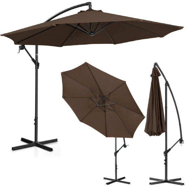 10250536-parasol-ogrodowy-na-wysiegniku-okragly-uchylny-sr-300-cm-brazowy-ean-4062859088253-hurtownia-sklep 10250536 parasol ogrodowy na wysiegniku okragly uchylny sr 300 cm brazowy ean 4062859088253 hurtownia sklep