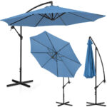 10250537 parasol ogrodowy na wysiegniku okragly uchylny sr 300 cm niebieski ean 4062859088260 hurtownia sklep