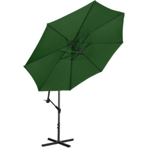 Parasol ogrodowy na wysięgniku okrągły uchylny śr. 300 cm zielony 16 Parasol ogrodowy na wysięgniku okrągły uchylny śr. 300 cm zielony - obrazek 6