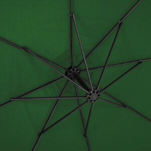 Parasol ogrodowy na wysięgniku okrągły uchylny śr. 300 cm zielony 18 Parasol ogrodowy na wysięgniku okrągły uchylny śr. 300 cm zielony - obrazek 8