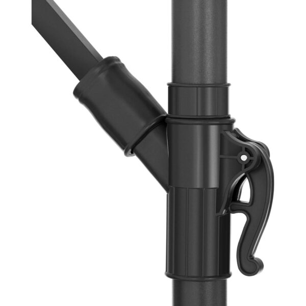 Parasol ogrodowy na wysięgniku okrągły uchylny śr. 300 cm bordowy 8 10250539 6