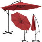 10250539 parasol ogrodowy na wysiegniku okragly uchylny sr 300 cm bordowy ean 4062859088284 hurtownia sklep