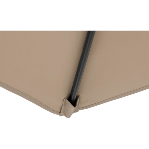 Półparasol przyścienny balkonowy tarasowy półokrągły 270 x 135 cm szarobrązowy 9 10250540 9