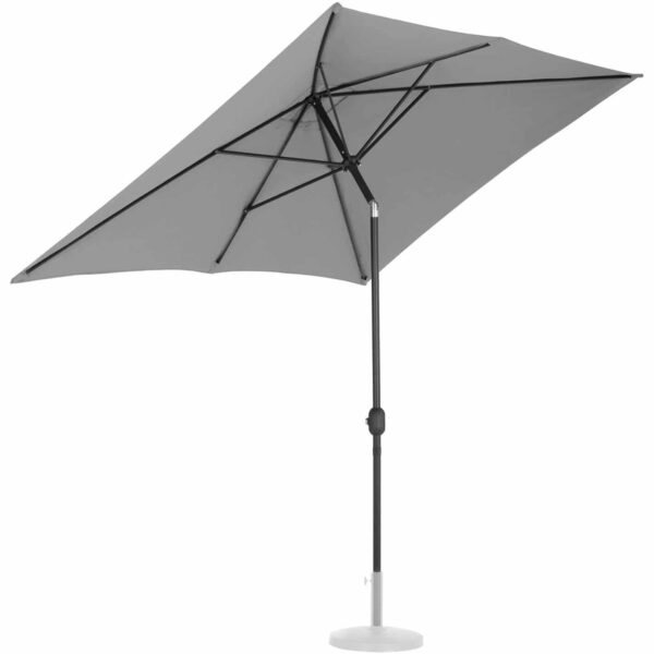 Parasol ogrodowy prostokątny uchylny z korbką 200 x 300 cm ciemnoszary 7 10250543 5