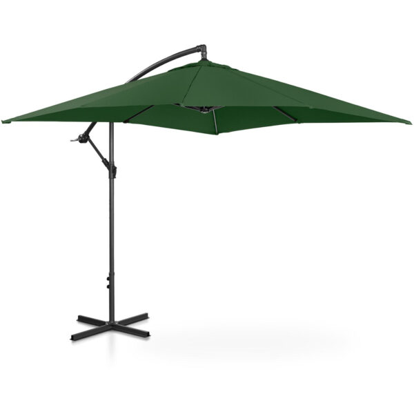 Parasol ogrodowy na wysięgniku kwadratowy 250 x 250 cm zielony 4 10250545 2