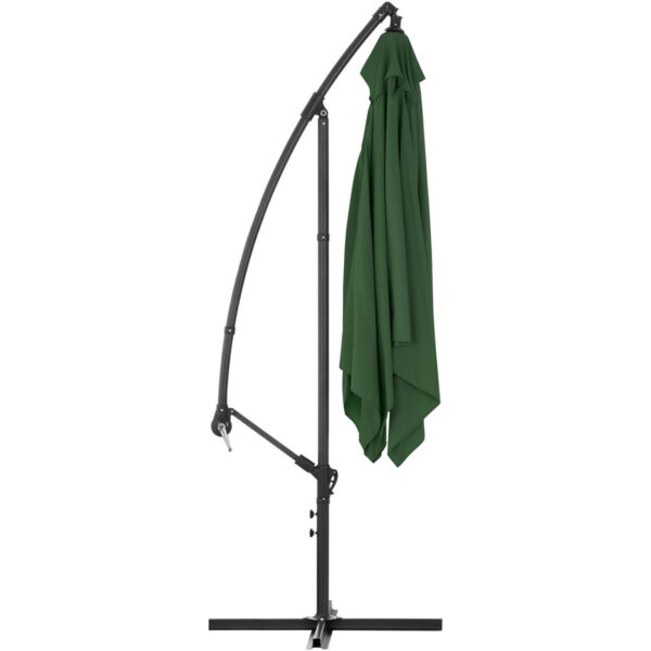 Parasol ogrodowy na wysięgniku kwadratowy 250 x 250 cm zielony 7 10250545 5