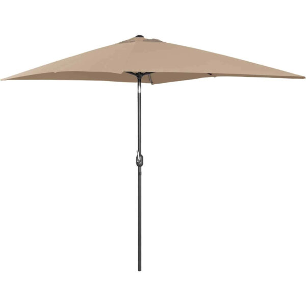 Parasol ogrodowy prostokątny uchylny z korbką 200 x 300 cm szarobrązowy 4 10250547 2