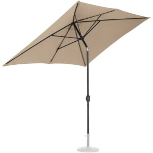 Parasol ogrodowy prostokątny uchylny z korbką 200 x 300 cm szarobrązowy 17 Parasol ogrodowy prostokątny uchylny z korbką 200 x 300 cm szarobrązowy - obrazek 7